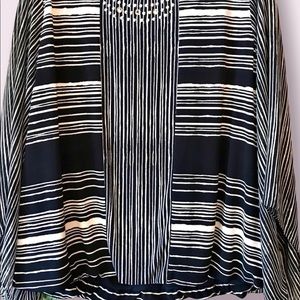 Alfani plus size bell sleeve rhinestones blouse 3X